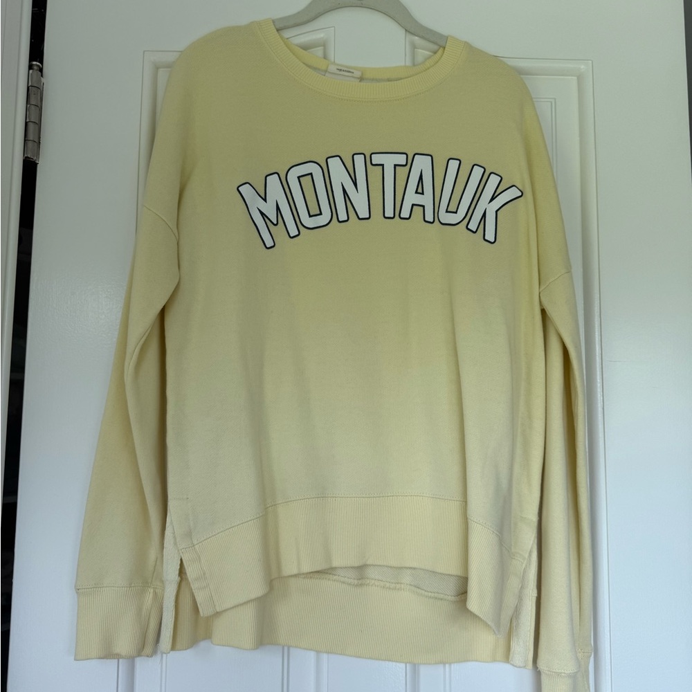 Butter Yellow Montauk Crewneck Sweatshirt - Picture 1 of 3